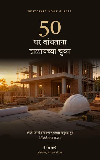 Cover of घर बांधताना टाळायच्या 50 चुका